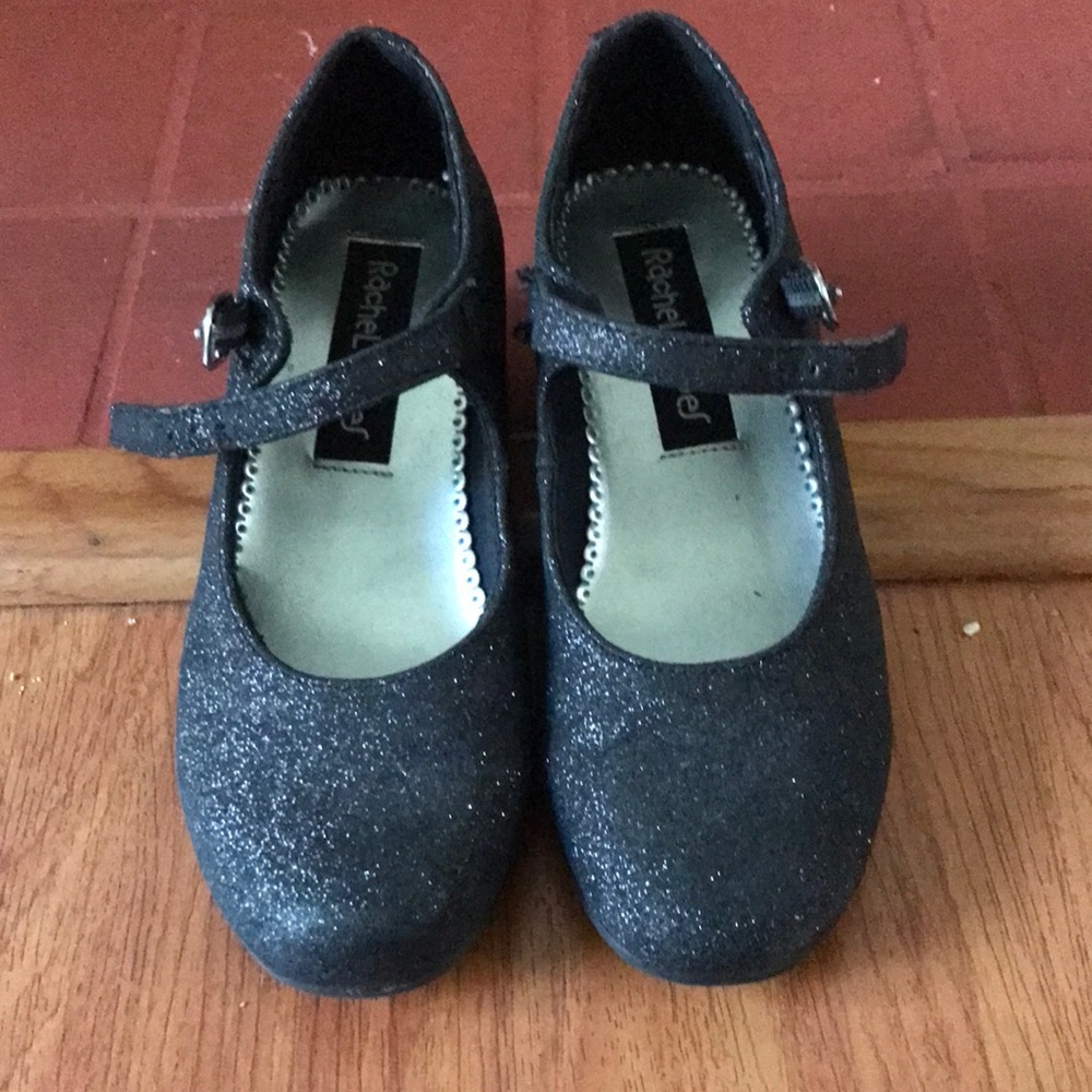 Sparkly black Rachel Shoes heeled Mary Janes